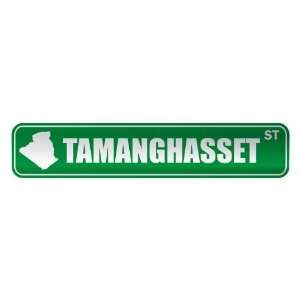     TAMANGHASSET ST  STREET SIGN CITY ALGERIA