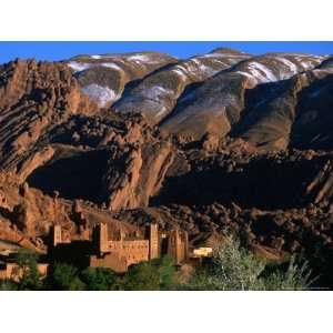  Kasbah of Ait Arbi with Mountains in the Background, Dades 