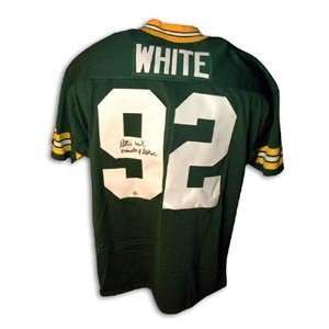  Reggie White Signed Green Bay Packers Throwback Jersey 