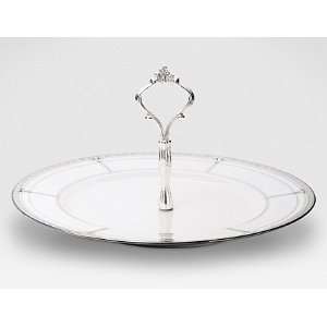  Palmer Platinum Handled Hostess Tray