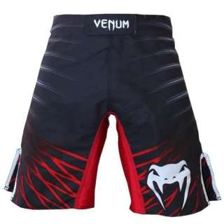 Venum MMA UFC Venturi Striped Viper Black White Fight Board Shorts Sz 