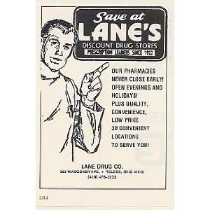  1979 Lanes Discount Drug Store Toledo Ohio Print Ad 