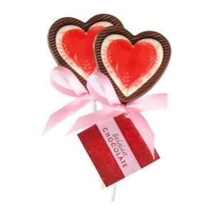 Valentines Day Deluxe Chocolate Heart Lollipop