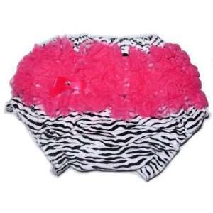 Baby Bloomers by Sydney So Sweet   Diaper Cover   Zebra with Hot Pink 