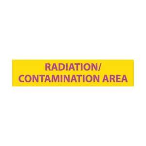  RI23   Radiation, Contamination Area, 1 3/4 X 8, Lexan 
