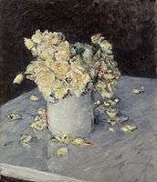 Gustave , Caillebotte (1848 1894), rosa amarillas en un florero 