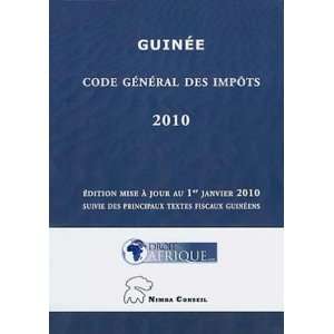  guinee, code general des impots 2010 (9782353080533 