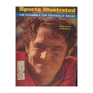  Steve Owens autographed Sports Illustrated Magazine 