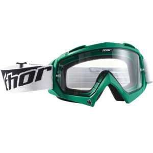   Adult Motocross Motorcycle Goggles   Green / One Size Automotive