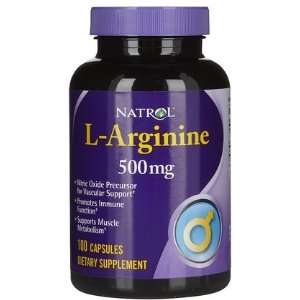  Natrol L Arginine 500mg 100 Capsules Health & Personal 