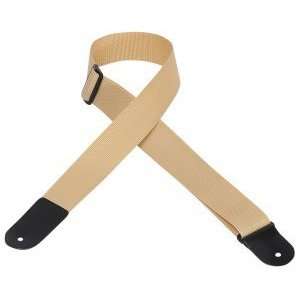   Leathers M8POLYL TAN Polypropylene Guitar Strap Musical Instruments