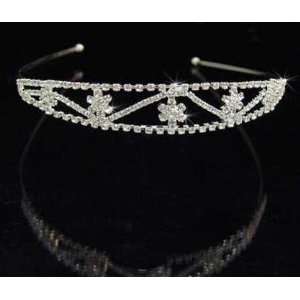 Anna Crystal Tiara Head Band * Hair Jewelry for Wedding, Prom, Pageant 