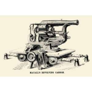  Mayalls Revolving Cannon 28x42 Giclee on Canvas