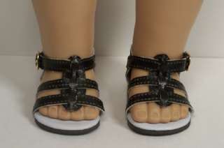 GOLD Sandals w/VELCRO Doll Shoes For AMERICAN GIRL♥  