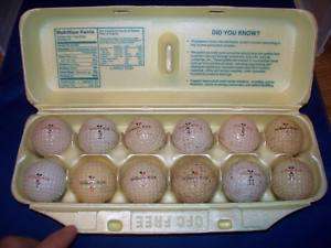 12 Early Vintage Diff Variations Wilson K 28 Golf Balls  