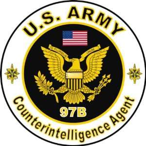 United States Army MOS 97B Counterintelligence Agent Decal Sticker 3.8 