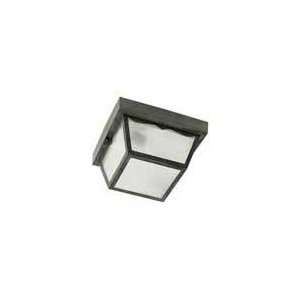  1 Light   8   Carport Flush Mount   With Frosted Acrylic 