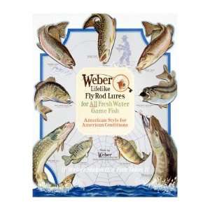  Weber Fly Rod Fishing Lures Giclee Poster Print, 32x44 