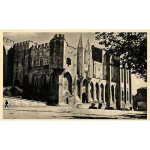 1943 Palais Des Papes Avignon France Pope Gothic Palace   Original 