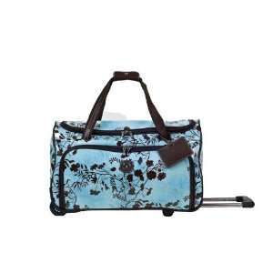  Fleurville Getaway Weekend Bag in Botanical Azure Baby