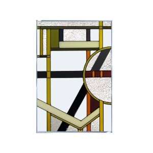  Brown ART DECO ARCHITECTURAL Suncatcher Window 14w x 20.5 
