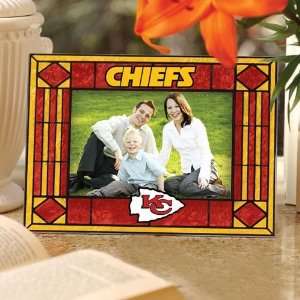  Kansas City Chiefs Art Glass Horizontal Picture Frame 
