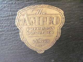 LARGE Antique AMPRO Precision Movie Projector w/ Speaker Amprosound 