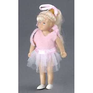  Dollhouse Miniature Blonde Girl Doll 