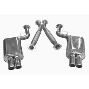   Inch Exhaust System Round Rolled Tips Nissan 300ZX Twin Turbo 90 96