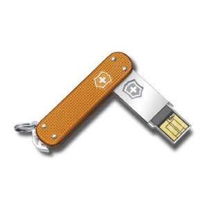   Swiss Army Slim Flight USB Stick   Orange Alox