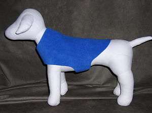   Sweater, Dog Coat, Royal Blue, Fleece, Size Small fits 9 12 lb. dogs