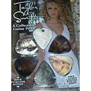  AUTOGRAPHED Taylor Swift Set of 6 Guitar Picks Everything 