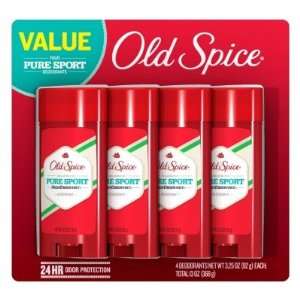 Old Spice High Endurance Deodorant Pure Sport 3.25 oz, 4 ct (Quantity 