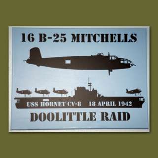 Doolittle Raid B 25 Mitchell USS Hornet 1942 Art Canvas  
