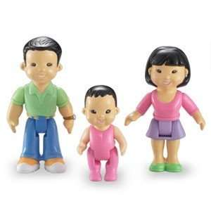   My First Dollhouse Figures Asian   Mom, Dad, Baby 