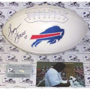   Thomas Hand Signed Buffalo Bills Logo Football