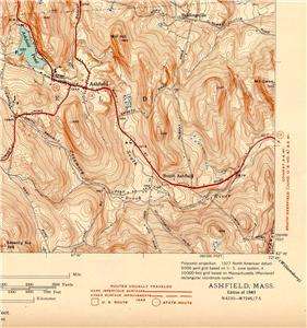 44 Vintage USGS Topo Maps FRANKLIN Co MASSACHUSETTS CD  