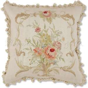  Silk Aubusson French Tapestry Pillow