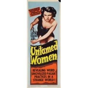  Untamed Women Insert Movie Poster 14x36 