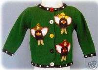 New Girls Hartstrings Baby Angel Holiday Sweater 18 Mos  