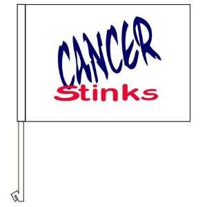  Cancer Stinks Car Flag Patio, Lawn & Garden