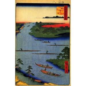   Japanese Art Utagawa Hiroshige Nakagawa River Mouth