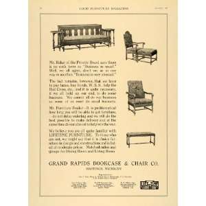  1918 Ad Couch Chair Grand Rapids Bookcase Chair Company 
