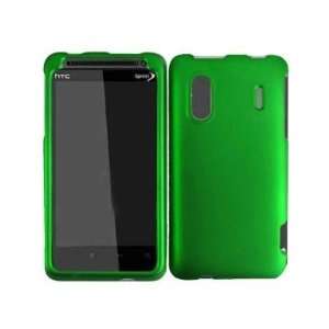  GREEN PLAIN Design Hard Cover Protector Case for HTC Evo 