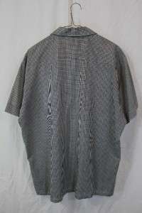 Vintage Vtg 1950s Puritan Atomic Checkered Mens Short Sleeved Button 