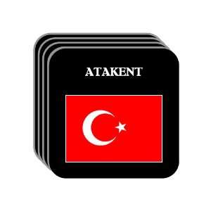  Turkey   ATAKENT Set of 4 Mini Mousepad Coasters 