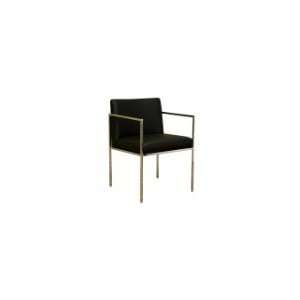   Atalo Black Leather Chair By Wholesale Interiors