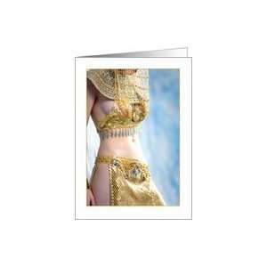  Belly Dance Dancer in Costume Note Card Card Health 