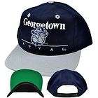 NCAA Georgetown Hoyas Vintage Deadstock Flat Bill Snapback Hat Cap 