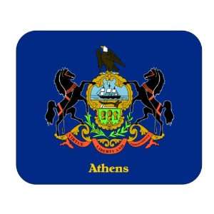  US State Flag   Athens, Pennsylvania (PA) Mouse Pad 